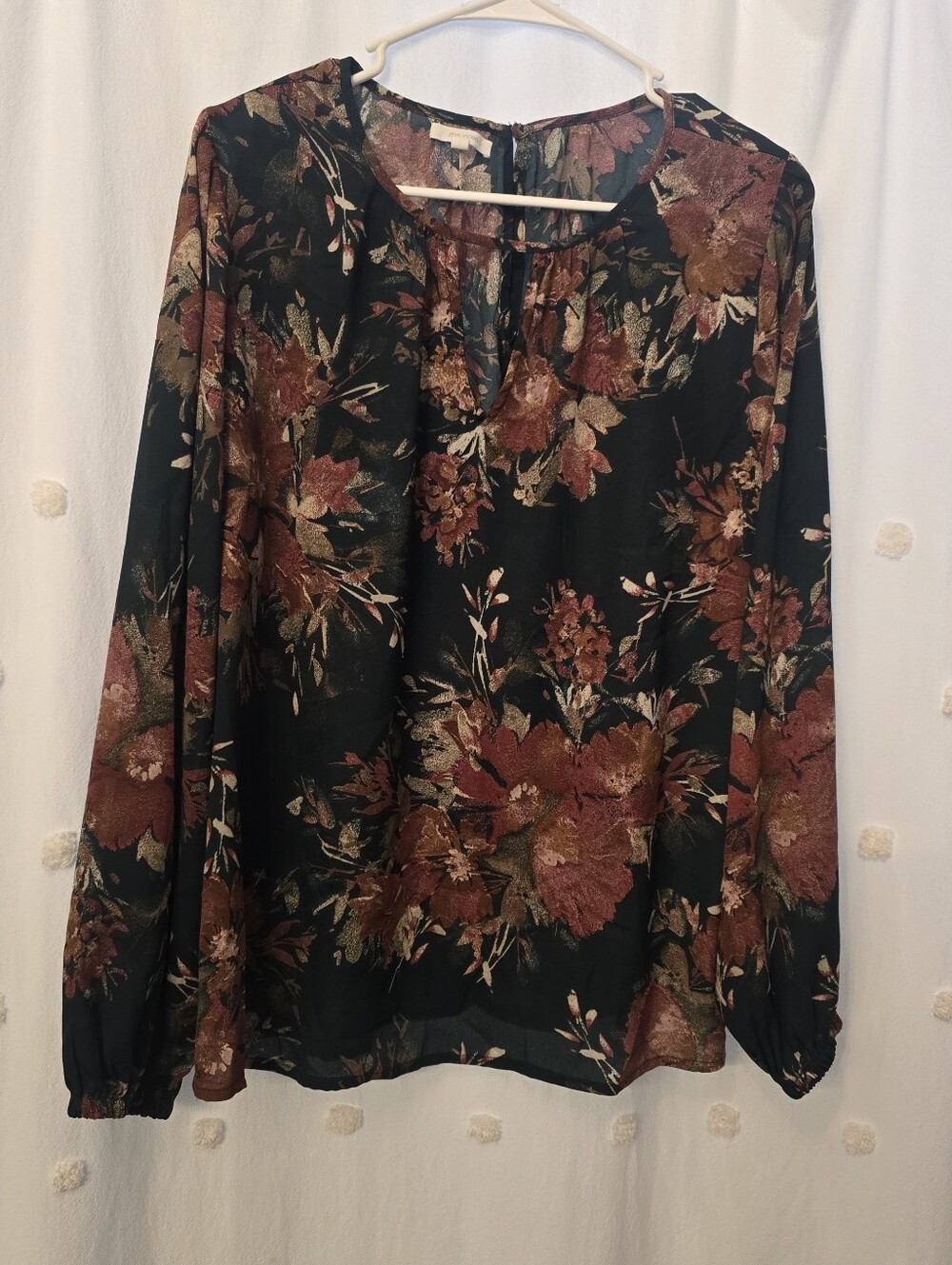 Maurices Blouse - Perfect Fall Colors Semi Sheer Size Large